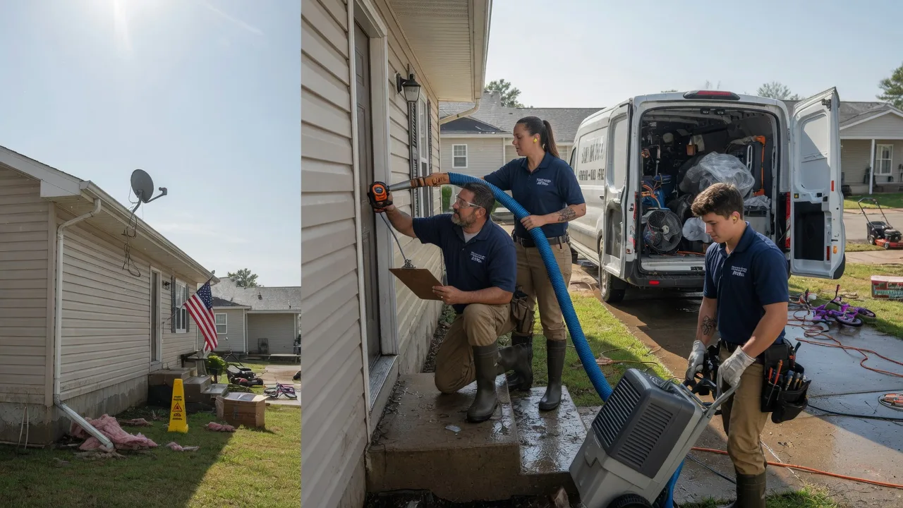 Ceiling Water Damage Restoration in Pesotum, IL near me